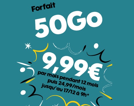 forfait 50go promo sosh