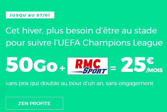 forfait 50go avec rmc sports chez red by sfr