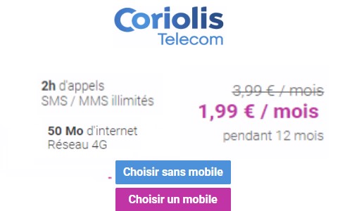 le forfait Coriolis pas cher