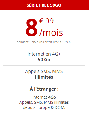 free mobile 50go