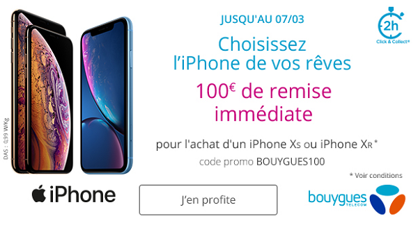 iPhone pas cher Bouygues Telecom