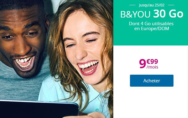 Forfait B&You 30Go