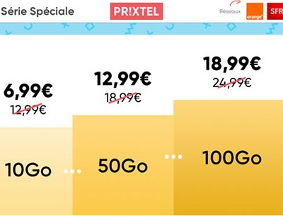 la serie speciale prixtel de 10go à 100go