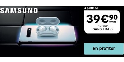 galaxy s10 en 20 fois sans frais chez Boulanger 