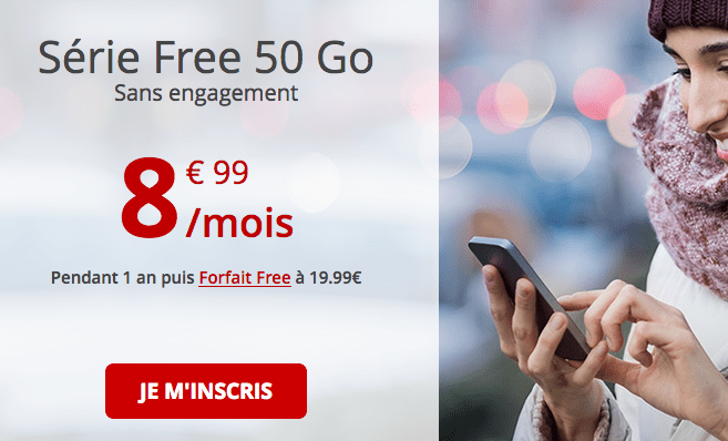 Forfait Free Mobile 50Go