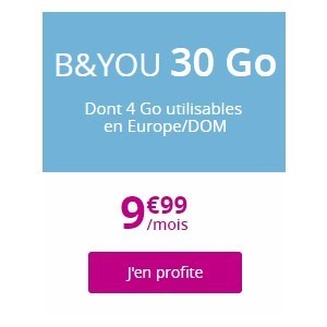 le forfait b and you 30go