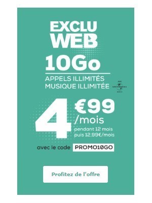 le forfait a 5euros la Poste Mobile