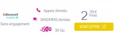 le forfait Cdiscount Mobile