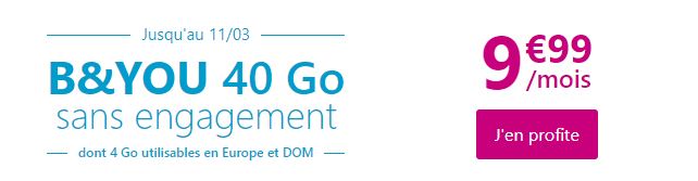 Forfait B&YOU 40Go