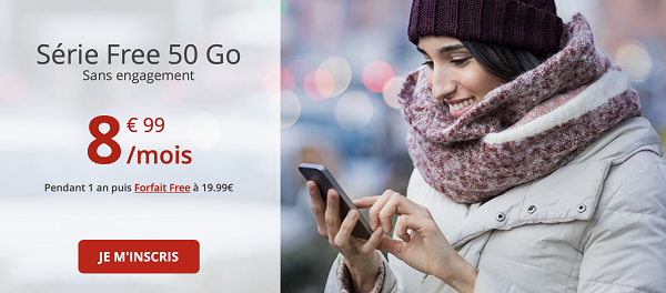 Forfait Free Mobile 50Go