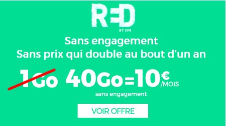 le forfait RED 40Go