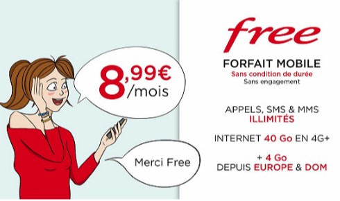 vente privee free mobile 40go