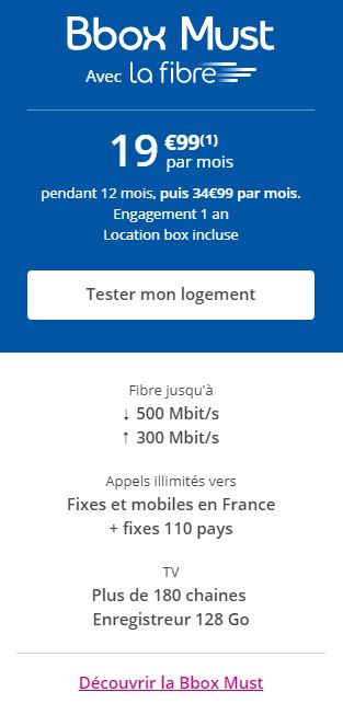 BBOX Must Bouygues Telecom