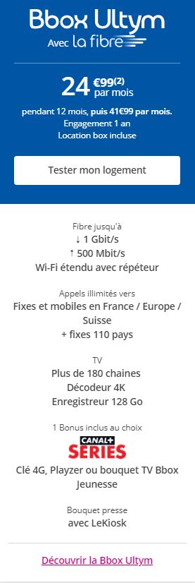BBOX Ultym Bouygues Telecom