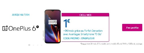 Vente Flash OnePlus 6t