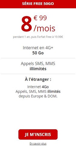 Série Free 50Go en promo