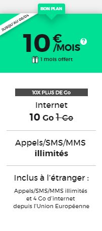 Forfait RED by SFR 10Go