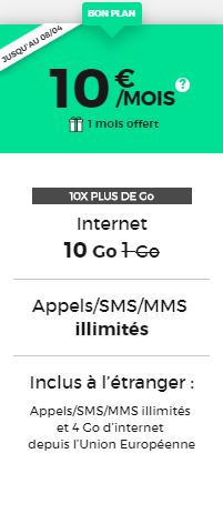 Forfait mobile RED promo