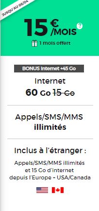 Forfait Red BY SFR 60Go