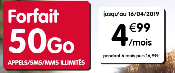 Forfait 50Go NRJ Mobile