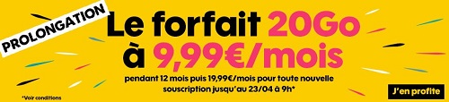 Forfait Sosh 20Go en promo