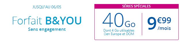 Forfait B&You pas cher