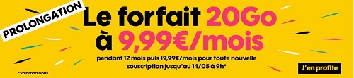 Forfait SOSH 20Go pas cher
