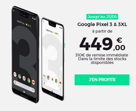 Google Pixel 3 RED by SFR promo