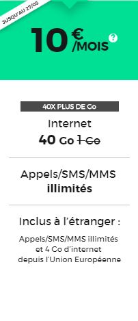 Forfait RED pas cher