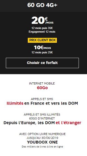 Promo forfait SFR
