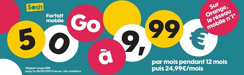 Forfait SOSH en promo