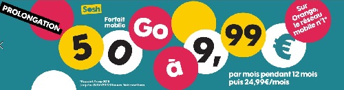 Prolongation forfait SOSH 50Go