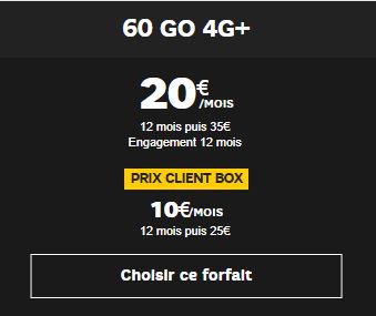 Forfait SFR 60Go
