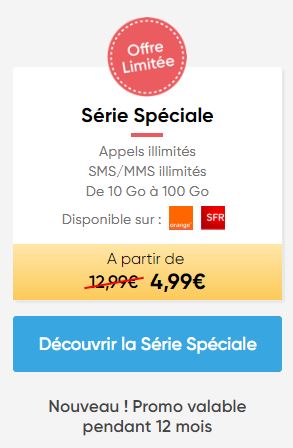 Forfait Prixtel Série Spéciale