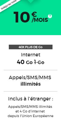 Forfait RED by SFR pas cher