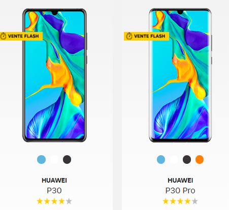 Vente flash Huawei P30 SFR