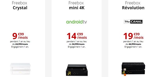 Toutes les Freebox en promo