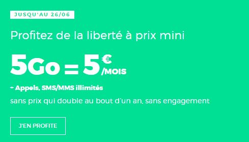 Forfait RED by SFR 5 euros