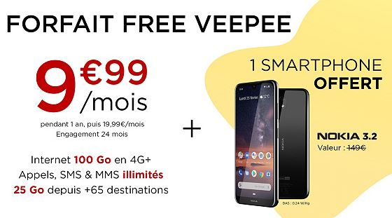 Veepee x Free Mobile : un Smartphone Nokia offert