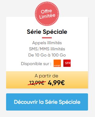 Forfait Prixtel ajustable série spéciale