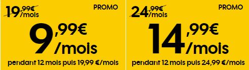 Forfaits SOSH en promo