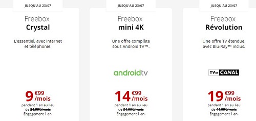 Freebox en promo