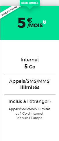 Forfait RED by SFR pas cher