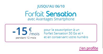 Forfaits Sensation Bouygues Telecom en promo