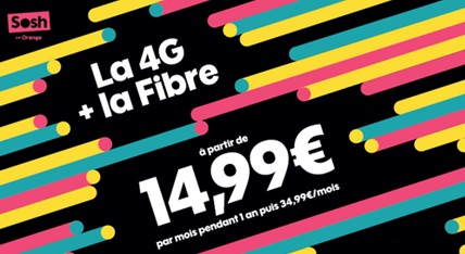 Prolongation de la promo Forfaits mobile et Livebox chez Sosh