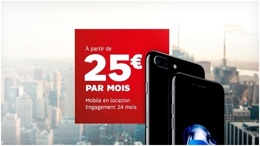 Louez votre iPhone 7 avec SFR