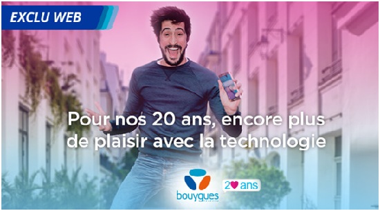 Bouygues Telecom : La Série Limitée B&YOU 24/24 20Go à 3.99 euros par mois est de retour !