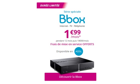 Surprise Bouygues Telecom : Une Série Spéciale Bbox à 1.99 euros par mois
