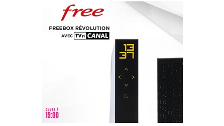 Lancement de la vente privée Freebox Révolution avec TV by Canal