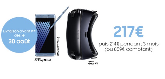 Le Samsung Galaxy Note 7 dispo en précommande chez Free Mobile